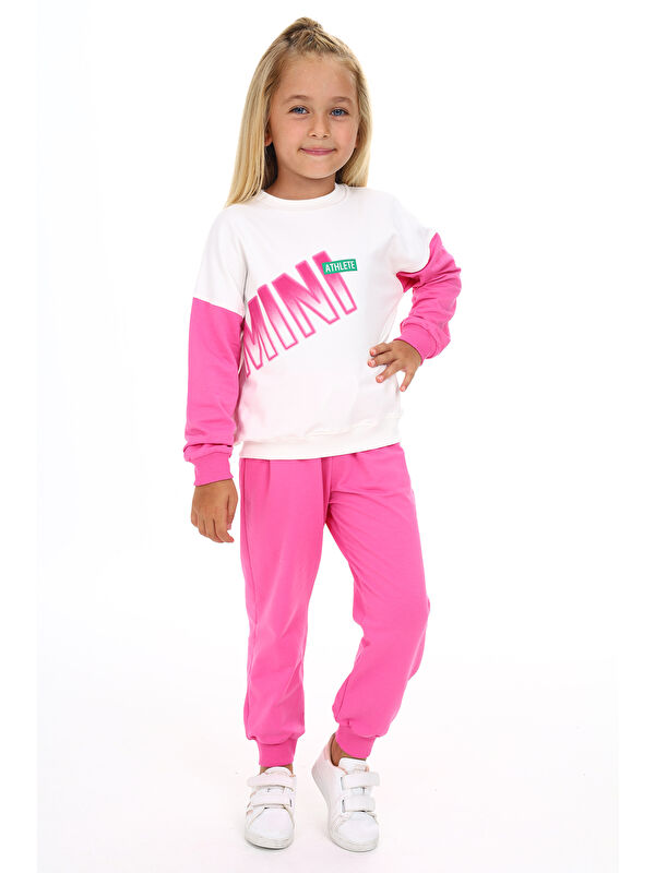 Toontoykids Kız Çocuk Baskılı Eşofman Takım