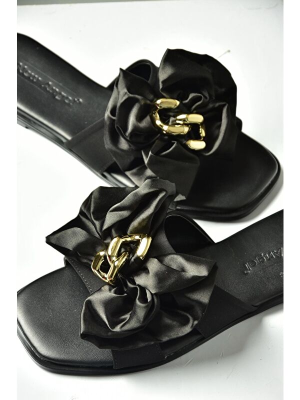 Siyah Kadın Terlik U676172504 - Görsel 6