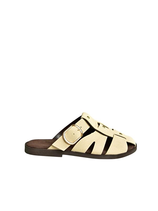 Bej Kadın Terlik U458334202 - Görsel 7