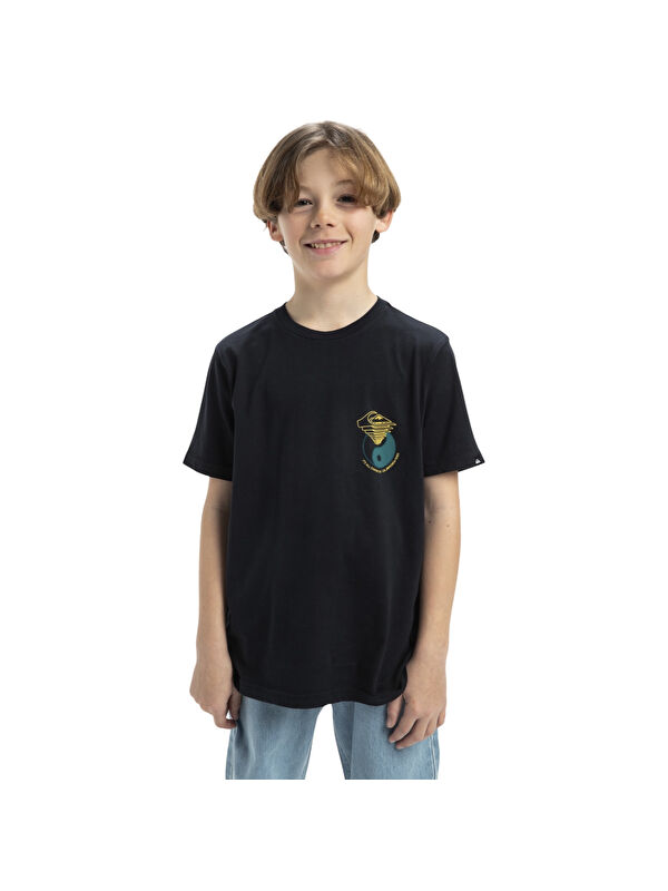 Quiksilver Hypnotic Wave Yth Erkek Çocuk Siyah Tişört