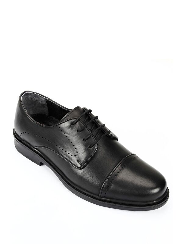 Hakiki Deri Yuvarlak Burun Bağcıklı Günlük Erkek Ayakkabı 42161 - Görsel 6