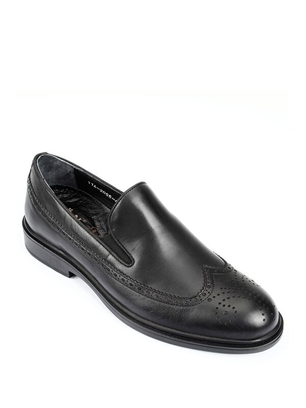 Hakiki Deri Yuvarlak Burun Günlük Erkek Ayakkabı 42055 - Görsel 5