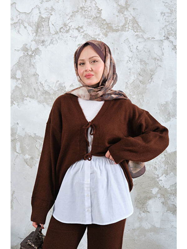 Locco Moda Kadın Etek Uzatıcı Düğme Detay İçlik Beyaz