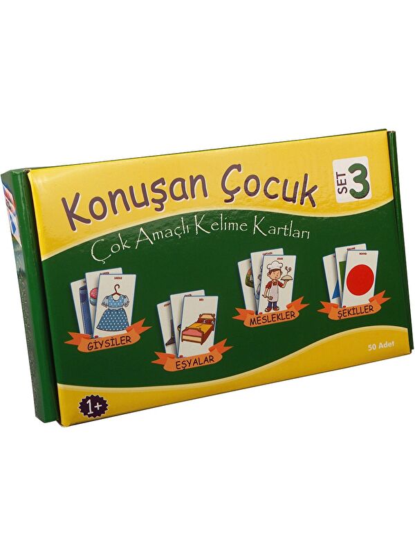Mucit Panda Konuşan Çocuk Çok Amaçlı Kelime Kartları Set 3