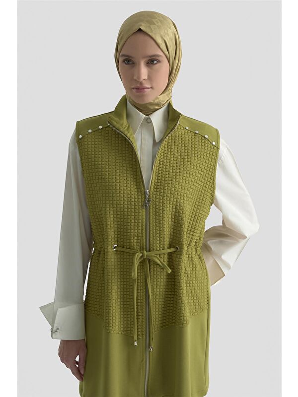 ARMİNE Kapitone Mixli Örme Takım 25Kd1603 Haki