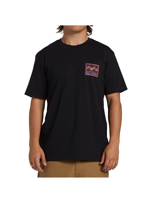 Billabong Crayon Wave Tees Erkek Siyah Tişört