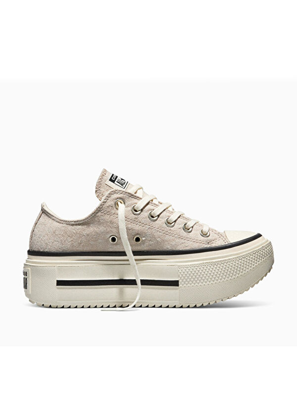 Converse Chuck Taylor All Star Lift Double Stack Pl Kadın Bej Sneaker