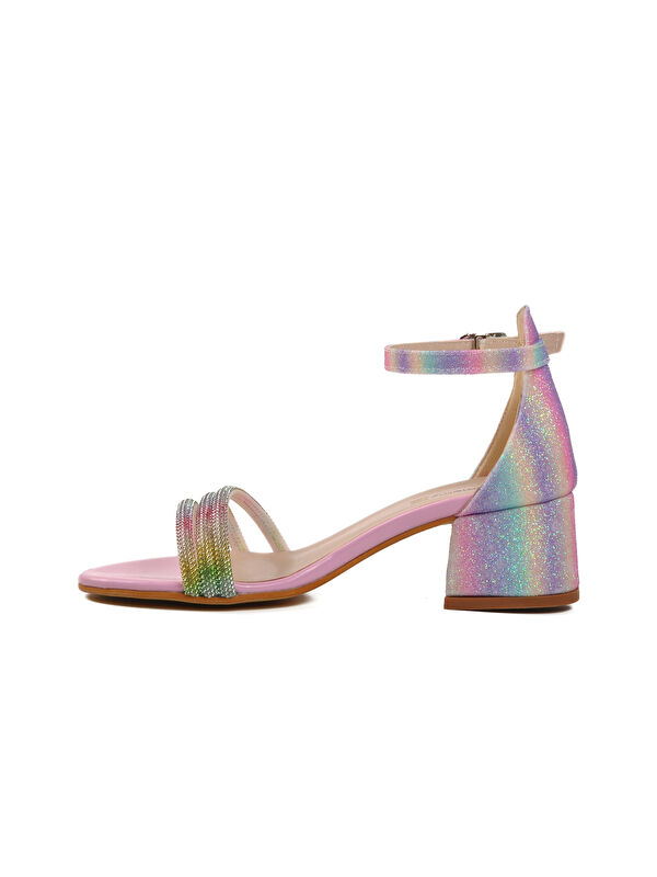 Pembe Taş İşlemeli Kız Çocuk Sandalet 254 RY 6504 F - Görsel 3