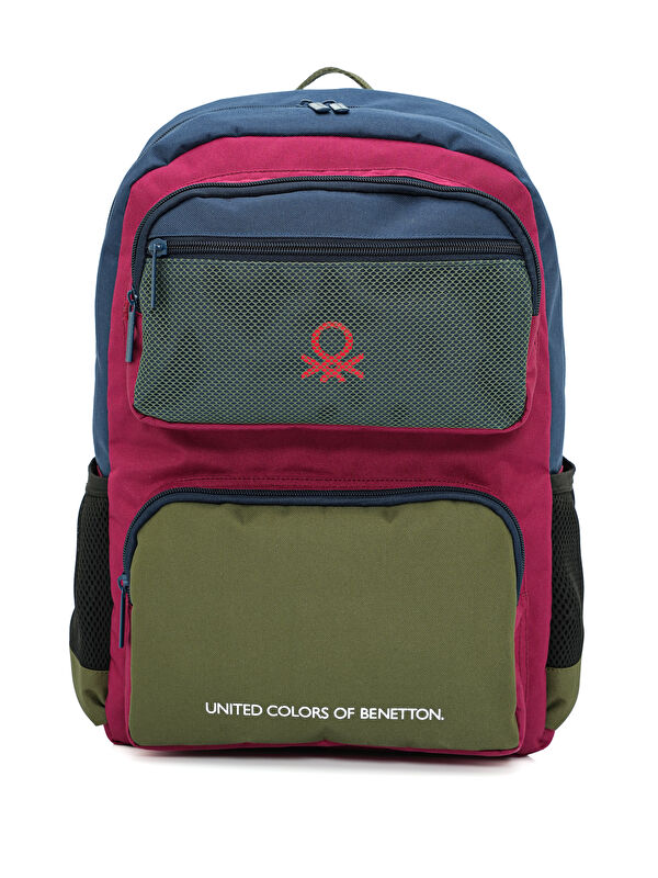 United Colors Of Benetton Renk Bloklu Unisex Sırt Çantası 20898
