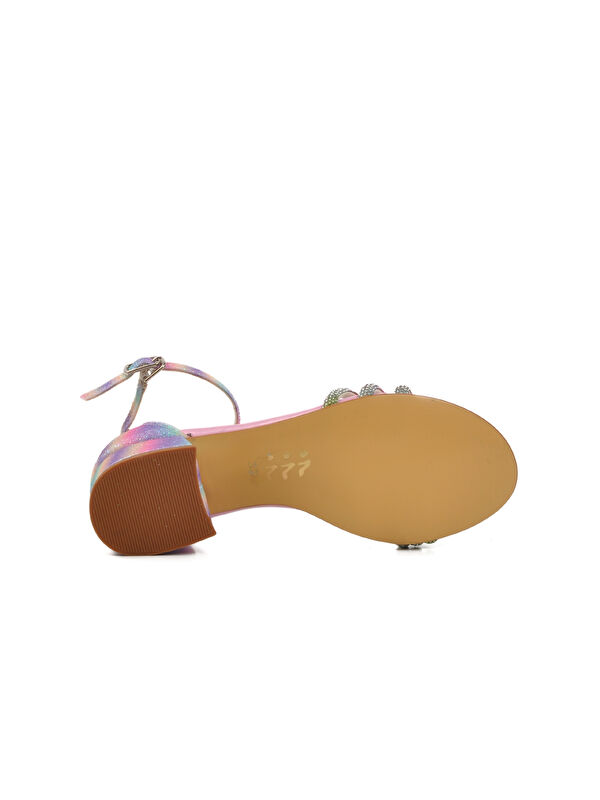 Pembe Taş İşlemeli Kız Çocuk Sandalet 254 RY 6504 F - Görsel 6