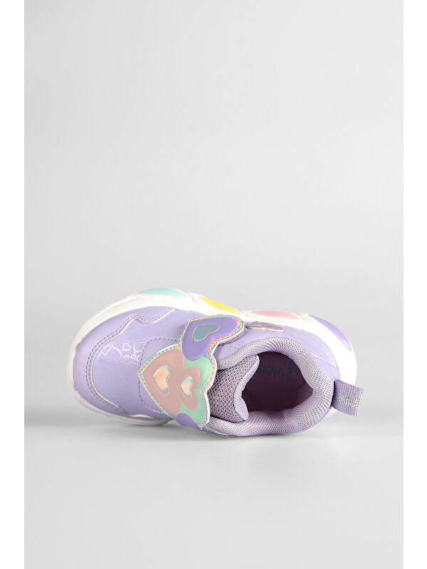 Lovely Işıklı Kız Bebek Lila Spor Ayakkabı - Görsel 4