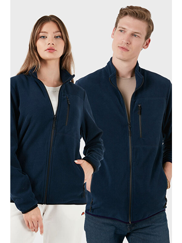 Buratti Slim Fit Cepli Fermuarlı Anti-Pilling Tüylenme Yapmayan Soğuk Geçirmez Polar Hırka 5906028S1