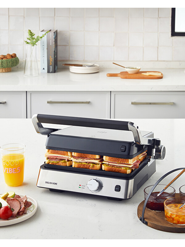 English Home TMK 5030 Izgara ve Tost Makinesi Inox