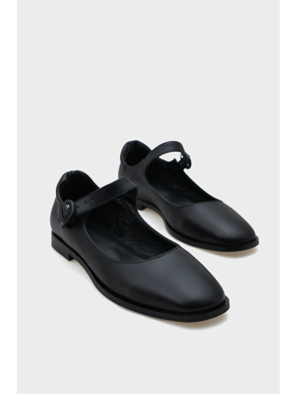 Beth Hakiki Deri Mary Jane Kadın Ayakkabı - Görsel 3