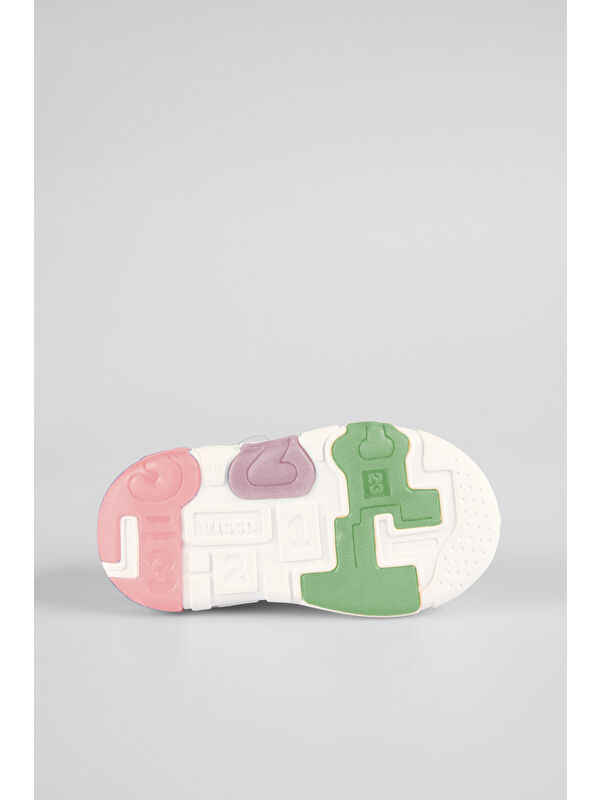 Phonex Işıklı Kız Okul Öncesi Pudra Spor Ayakkabı - Görsel 5