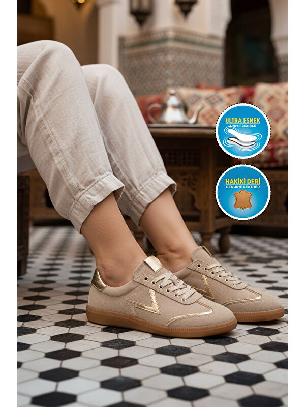 Venüs Bej Venüs Hakiki Deri Kadın Casual Ayakkabı 2609902Y Z