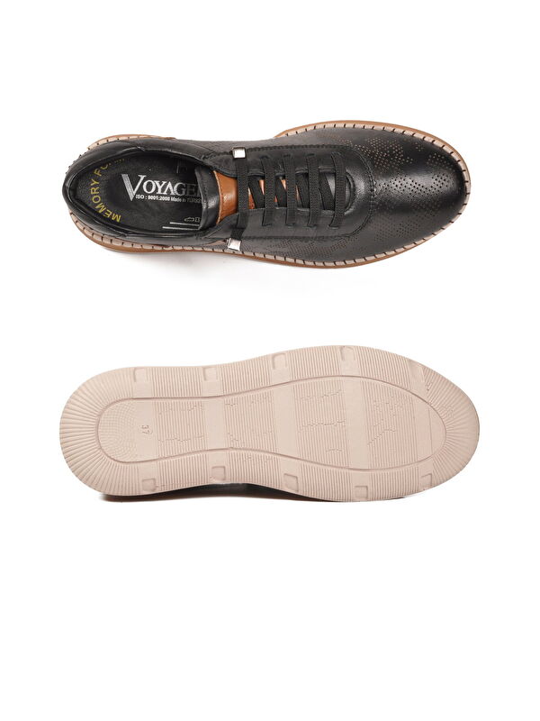 Voyager Siyah Voyager Hakiki Deri Anatomik Kadın Casual Ayakkabı Z543 Z