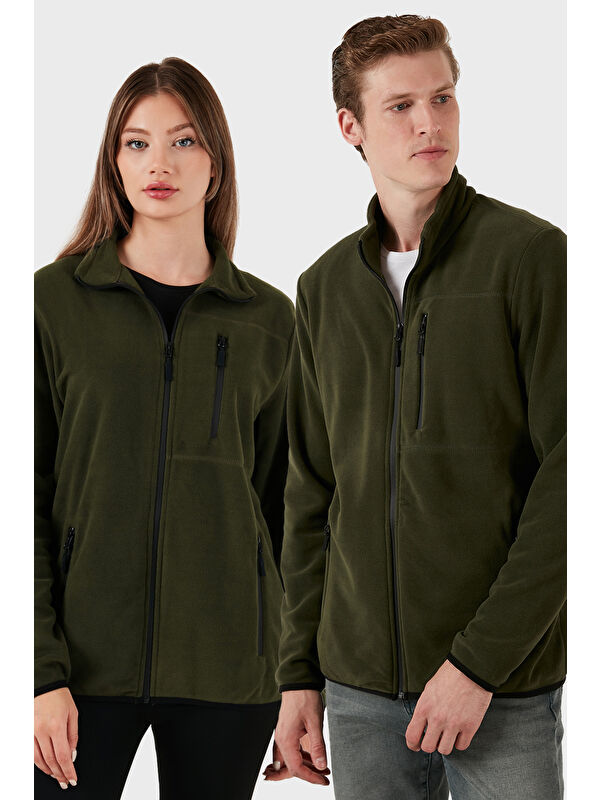 Buratti Slim Fit Cepli Fermuarlı Anti-Pilling Tüylenme Yapmayan Soğuk Geçirmez Polar Hırka 5906028S1