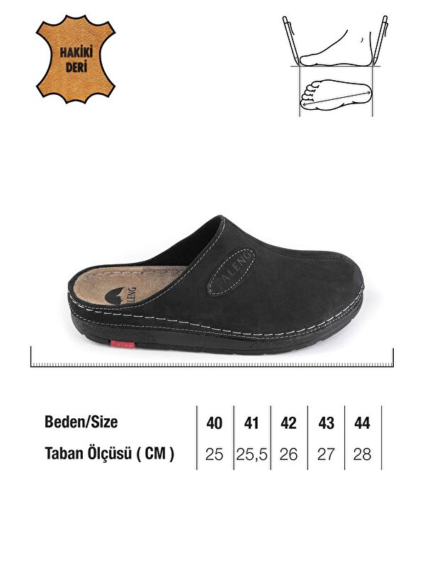 Kışlık Hakiki Deri Erkek Terlik - Görsel 3
