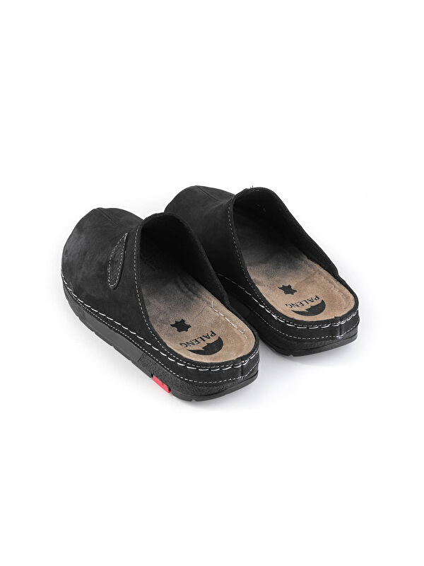 Kışlık Hakiki Deri Erkek Terlik - Görsel 5