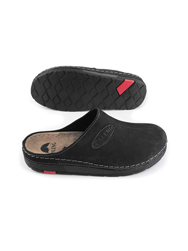 Kışlık Hakiki Deri Erkek Terlik - Görsel 6