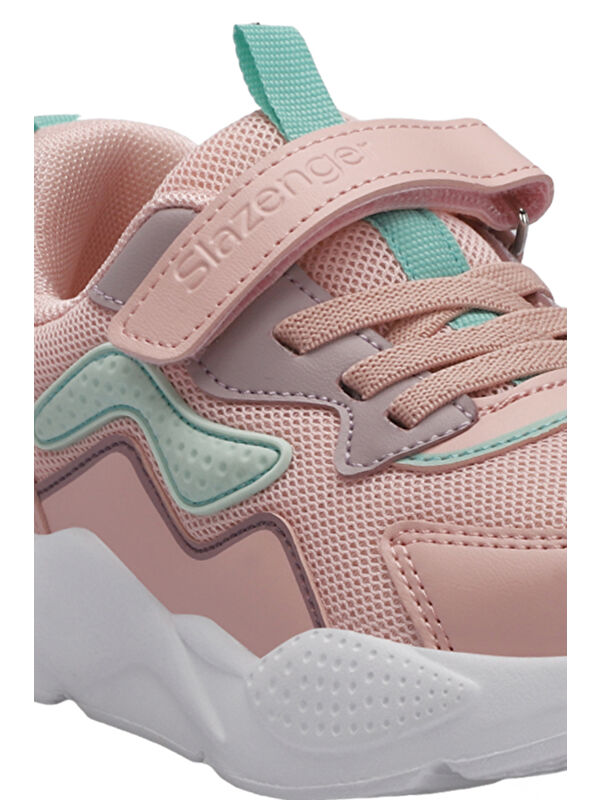 PESO I Kız Çocuk Cırt Cırtlı Pembe Sneaker - Görsel 5