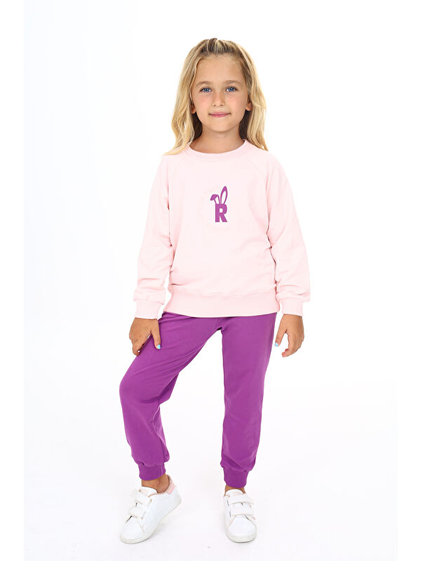 Toontoykids Kız Çocuk Baskılı Eşofman Takım
