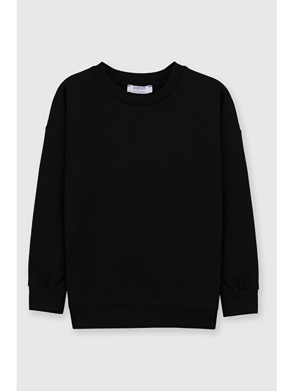 Panço Erkek Çocuk Siyah Sweatshirt