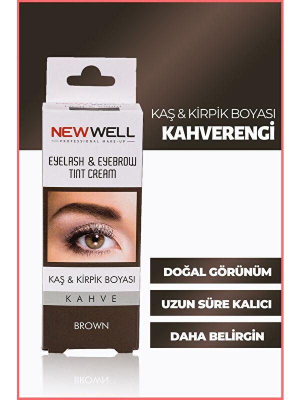 New Well Kaş & Kirpik Boyası - Kahverengi 8680923320922