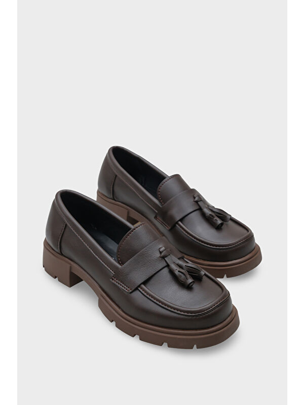 Elga Trak Tabanlı Püsküllü Kadın Loafer - Görsel 3