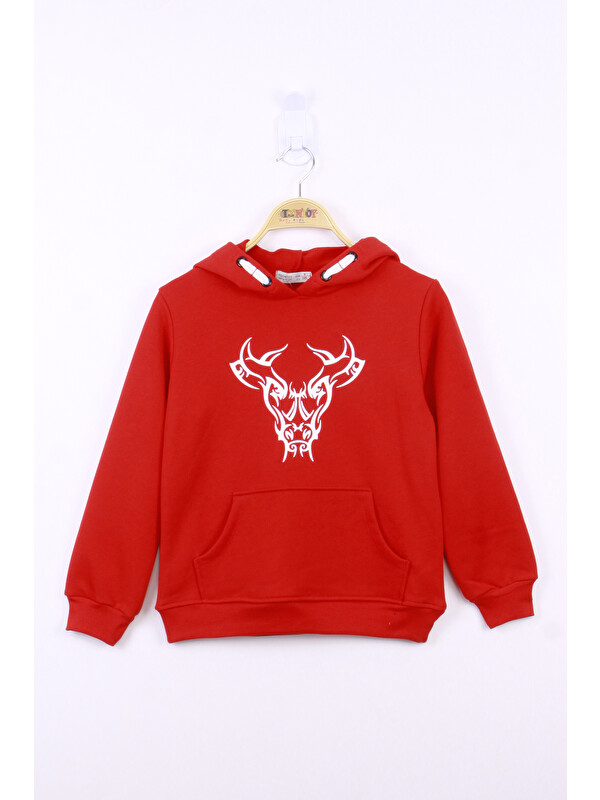Toontoykids Erkek Çocuk Boğa Baskılı Sweatshirt