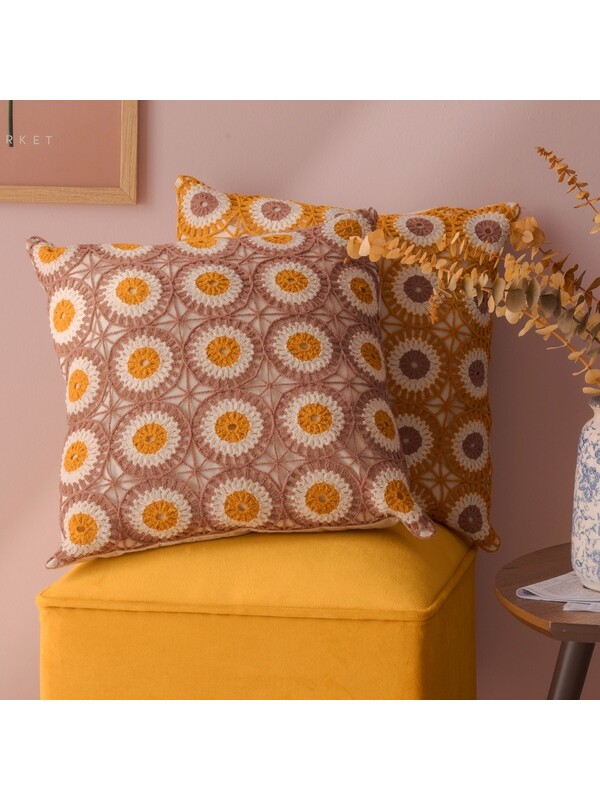 Evidea Soft Step Kırlent - Pudra - 40x40 cm