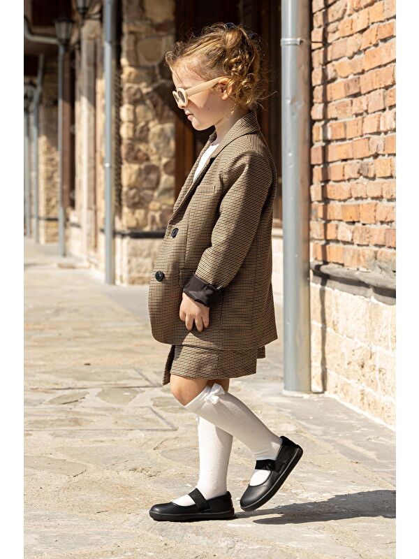 Smart Walker Havalı Siyah Barefoot Kız Babet Ayakkabı - Görsel 3