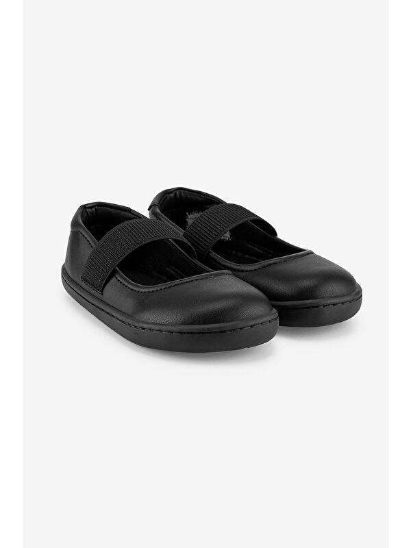 Smart Walker Havalı Siyah Barefoot Kız Babet Ayakkabı - Görsel 5