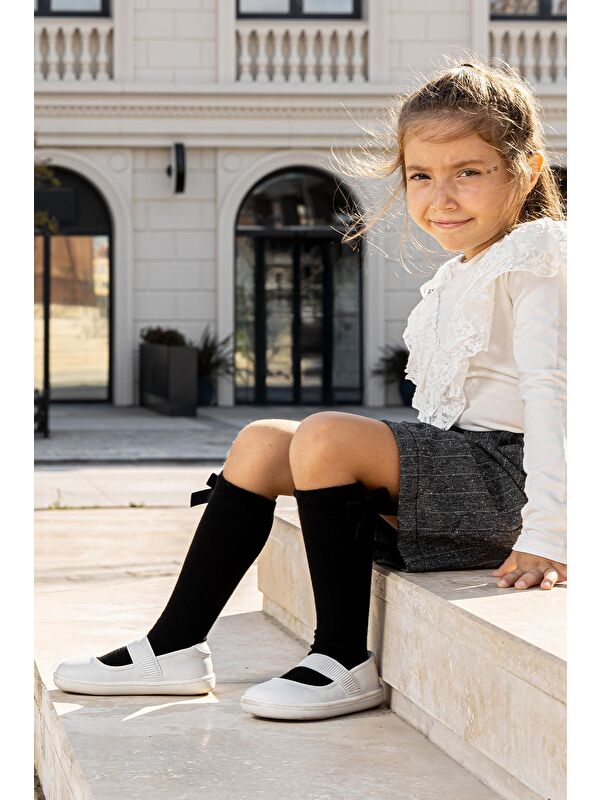 Smart Walker Havalı Beyaz Barefoot Kız Babet Ayakkabı - Görsel 3