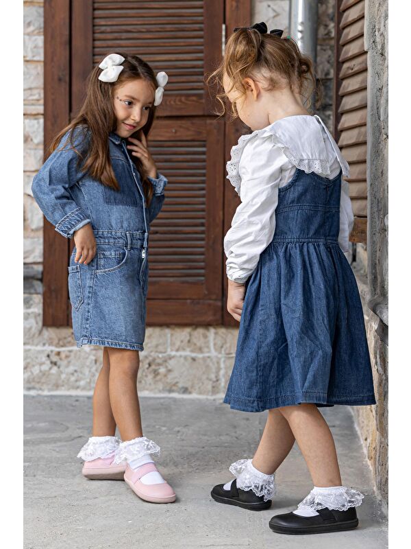 Hopfrög Siyah Hopfrög ⁠smart Walker Barefoot Kız Babet Ayakkabı