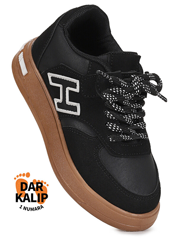 Kiko Kids Lacer Cırtlı Bağcıklı Erkek Çocuk Spor Ayakkabı
