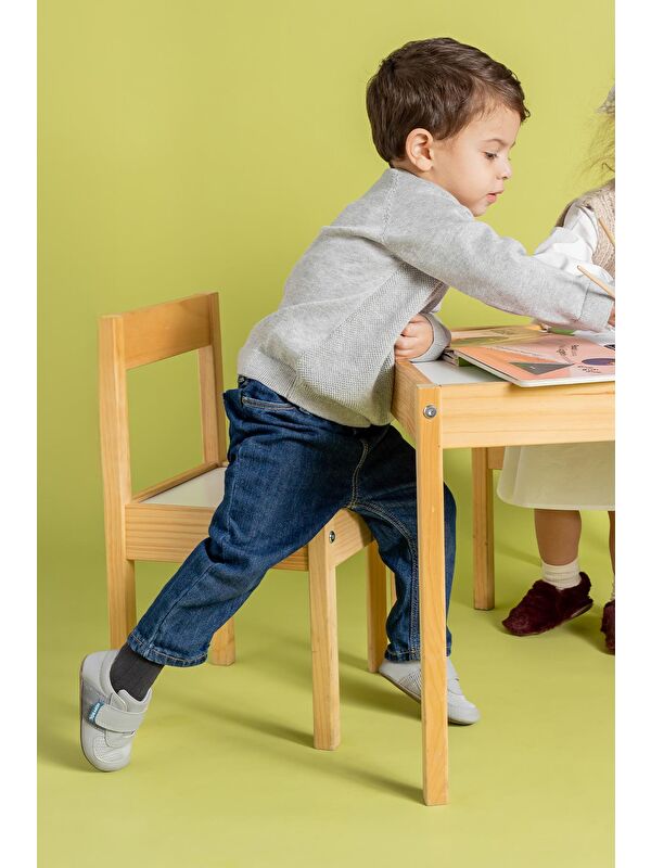 Smart Walker First Prime Super Mat Havalı Gri Barefoot İlk Adım Bebek Ayakkabı - Görsel 5