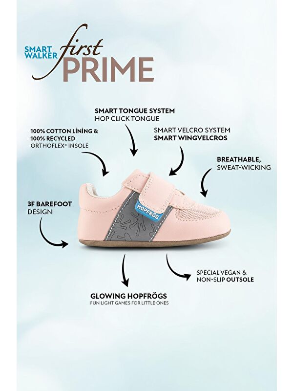 Hopfrög Yeşil Hopfrög ⁠smart Walker First Prime Havalı Barefoot İlk Adım Bebek Ayakkabı