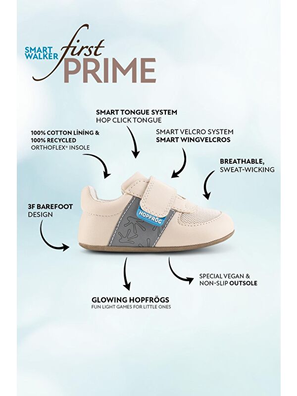 Hopfrög Yeşil Hopfrög ⁠smart Walker First Prime Havalı Barefoot İlk Adım Bebek Ayakkabı