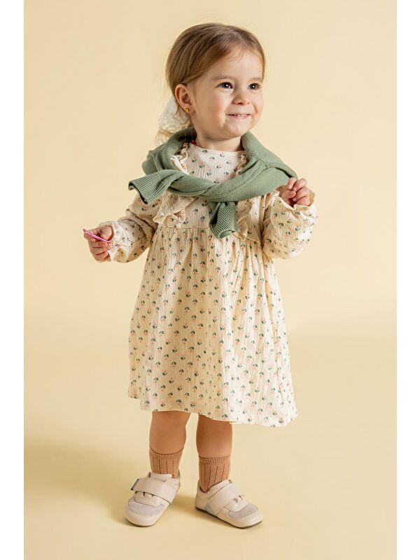 Hopfrög Yeşil Hopfrög ⁠smart Walker First Prime Havalı Barefoot İlk Adım Bebek Ayakkabı