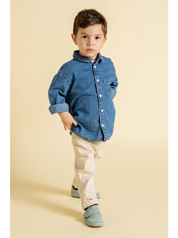 Smart Walker First Prime Havalı Yeşil Barefoot İlk Adım Bebek Ayakkabı - Görsel 6