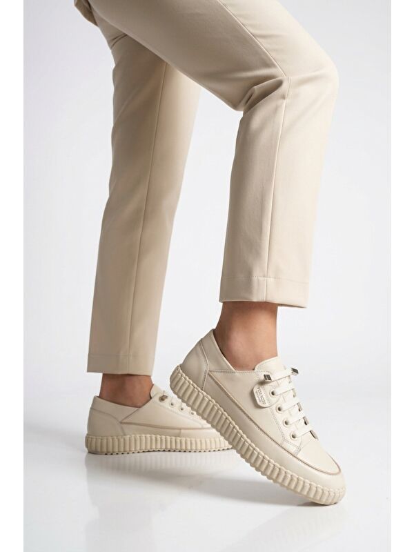 Voyager Siyah Voyager Hakiki Deri Anatomik Kadın Casual Ayakkabı Z536 Z