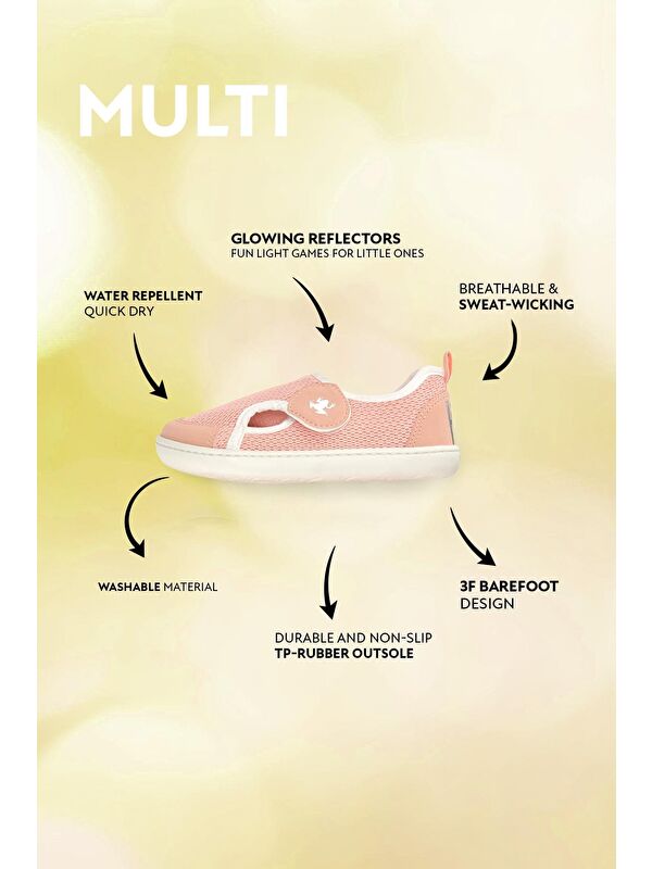 Hopfrög Lacivert Hopfrög Mix Multi Barefoot Çocuk Ayakkabı