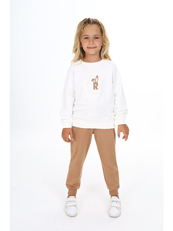 Toontoykids Kız Çocuk Baskılı Eşofman Takım