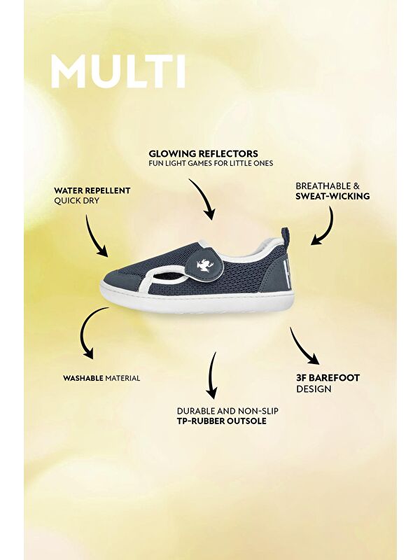 Multi Lacivert Mix Barefoot Çocuk Ayakkabı - Görsel 3