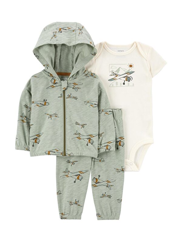 Carter's Erkek Bebek 3'lü Hırkalı Set