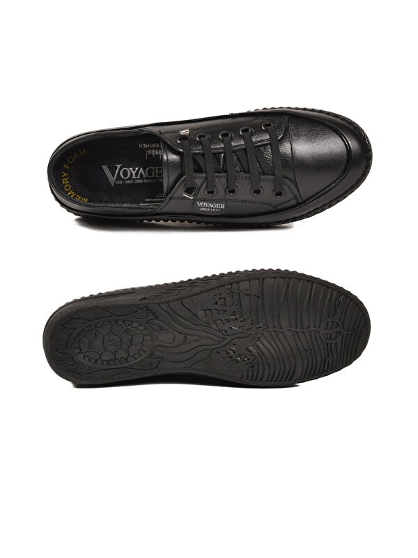 Voyager Siyah Voyager Hakiki Deri Anatomik Kadın Casual Ayakkabı Z536 Z