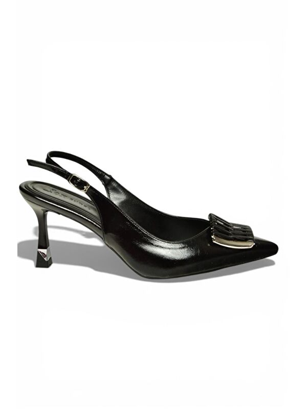 Fox Shoes Siyah Kadın Topuklu Ayakkabı Y308203160
