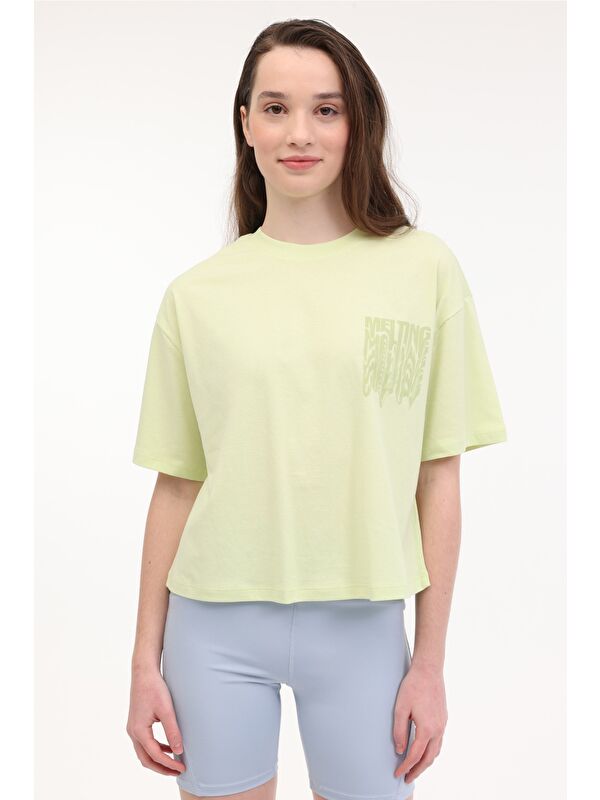 Lumberjack WL YASHI 11F213 5FX Sarı Kadın Kısa Kol T-Shirt